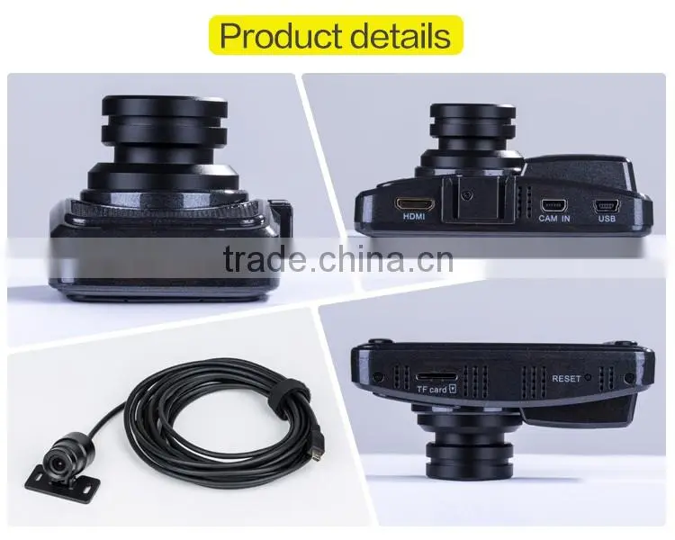 2016 Economy G-sensor and HDMI 1080P 2.7 inch car recorder Dash DVR Camera