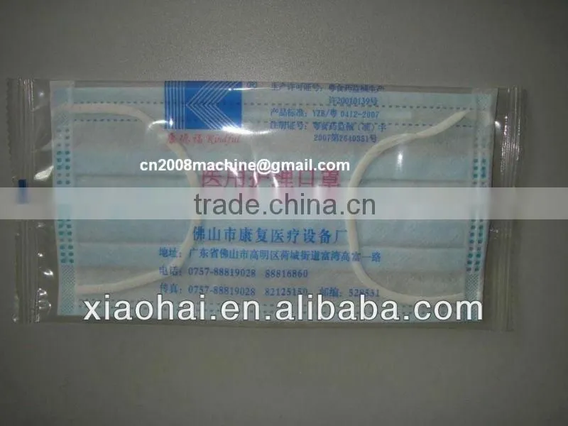 packing machines for packing non-woven face mask