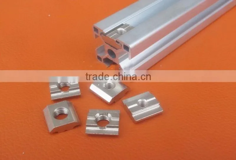 2020-m5 m5-20 M5 T 20 series aluminum slider nut groove 6 galvanized steel aluminum parts