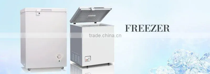 255L Red manual defrost chest freezer for ice cream