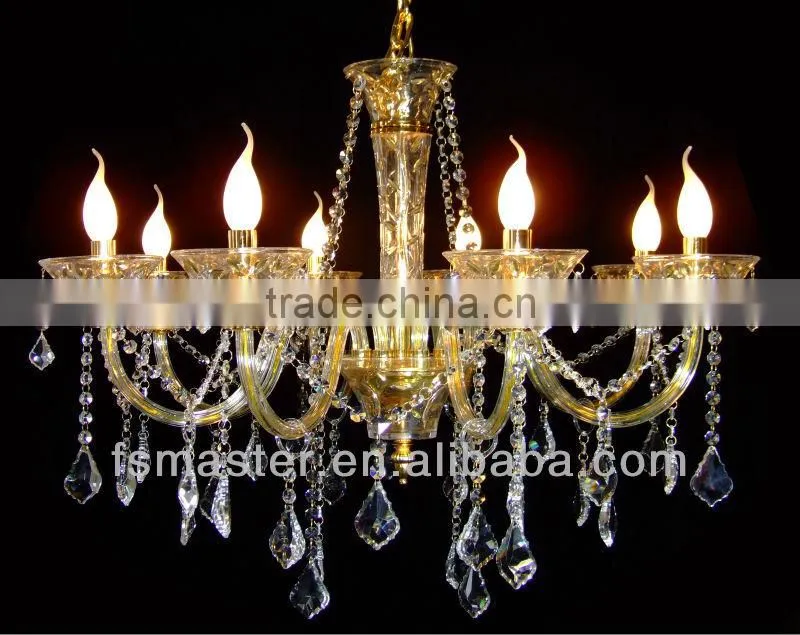 luxury hotel villa lobby big crystal chandelier