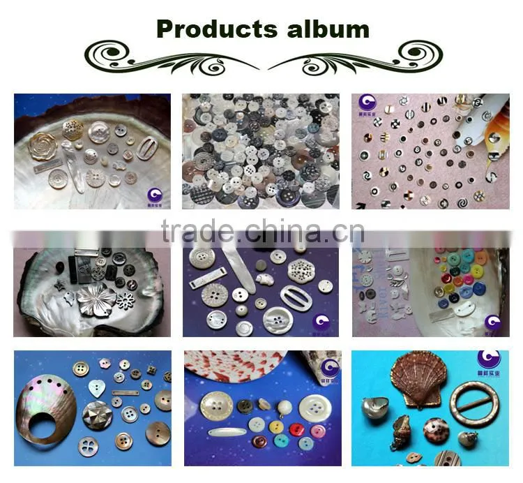 fish shape of river shell buttons