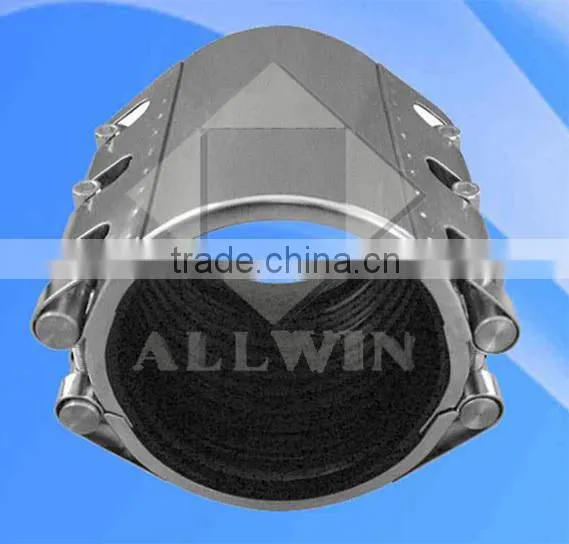 double band ductile cast iron lug pipe repair clamp
