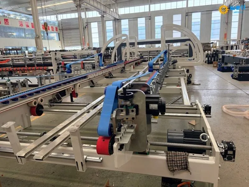 high speed folding gluing stitching machine