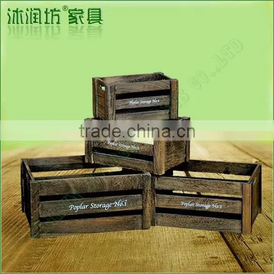 Natural Pine Wood Single Wine Box Carved Gift Box with Slide Lid