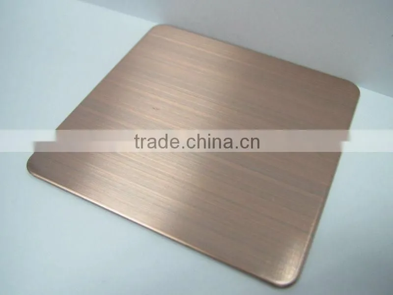 Antique Brass Plating Stainless Steel Sheet 304