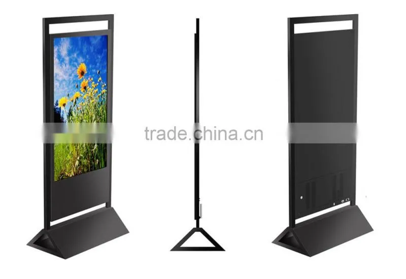 55inch stand alone kiosk lcd dispaly for advertising TV media player
