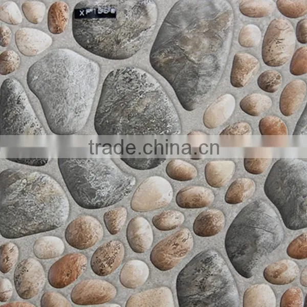 300x300mm foshan imitate pebbles non slip ceramic floor terrace garden tile