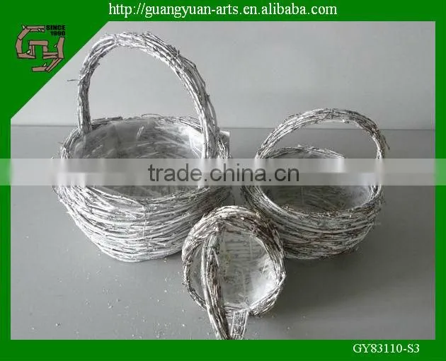 handmade decorative natural rattan basket