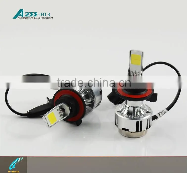 B-deals factory price super bright A233 h13 led headlight bulb h13 cob led chips headlight