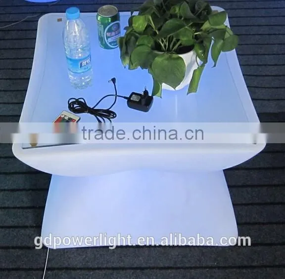PE Plastic Bar Table with LED light and remote T003
