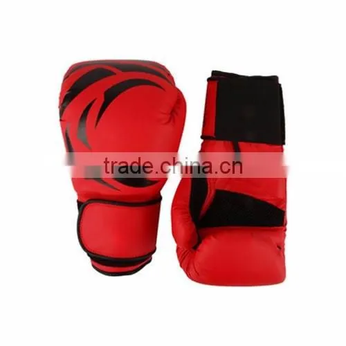 Pakistan Cowhide Leather Black Boxing Gloves