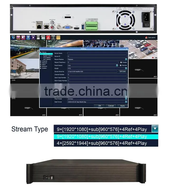 USB DVR2U Network 9CH NVR H.264 Surveillance CCTV Camera 9 Channel Long Time Recording NVR