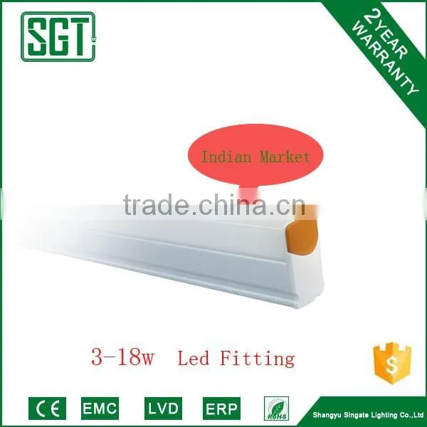 high quality Indian Market middle connect 3-18w led tube light