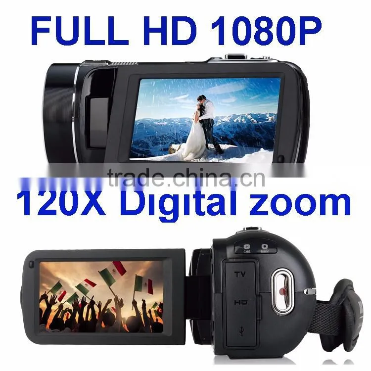 HDVZ80 1920*1080p full hd digital video camera with 3.0'' touch display digital camera