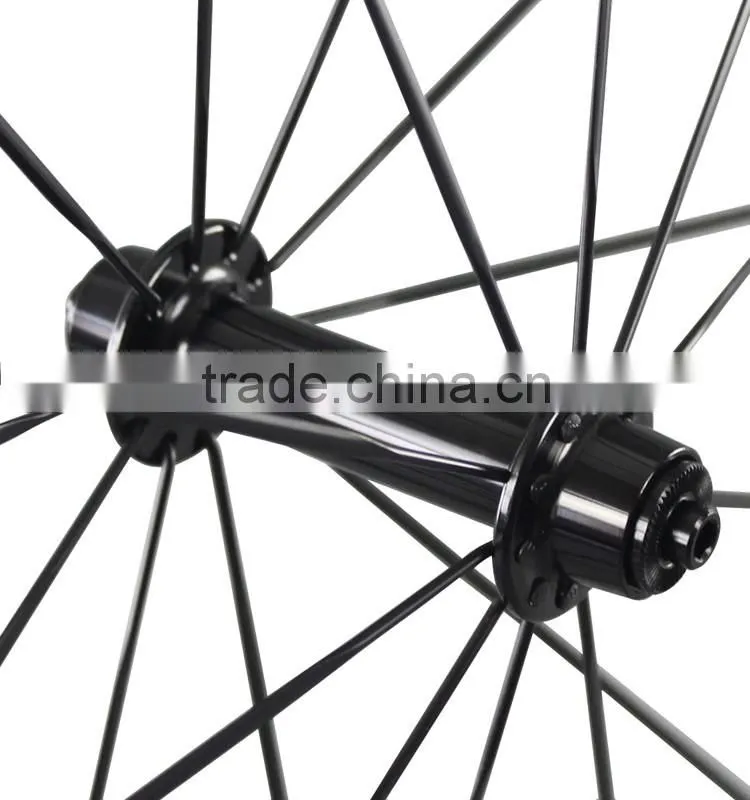 2016 On promotion carbon road bicycle tubular rims 56mm UD matt road bike wheels