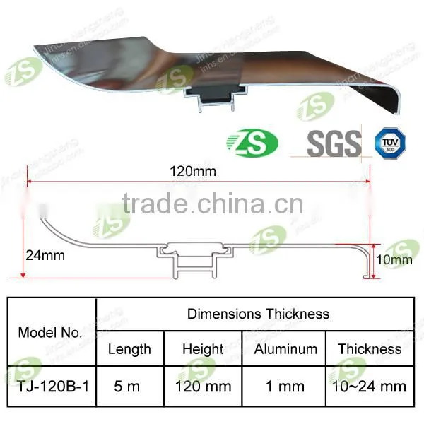 Decorative Aluminum Wall Skirting Board