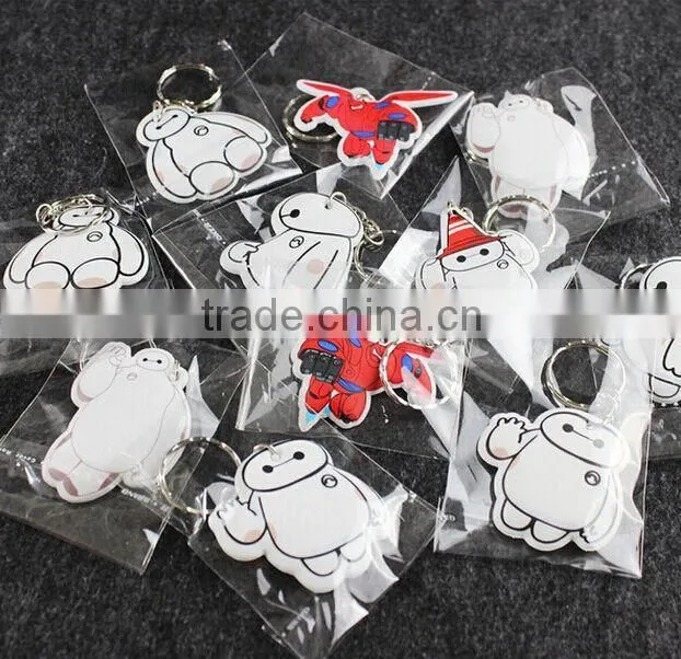 Baymax Keychain 2015 white newest arrival keychain 6CM