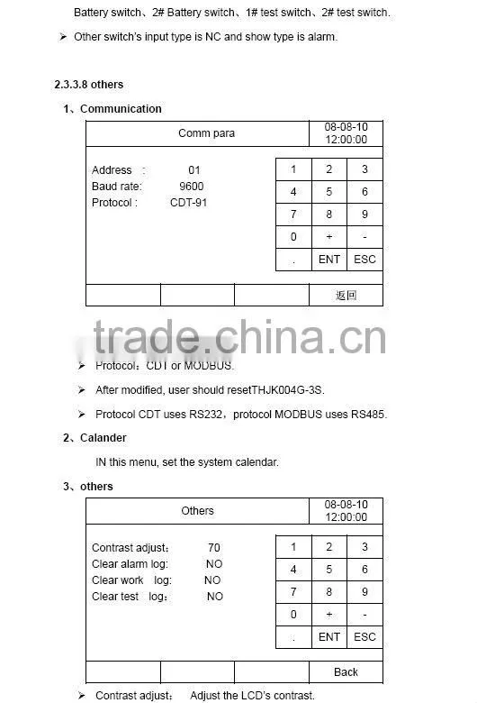 LCD substation power supply control and management system
