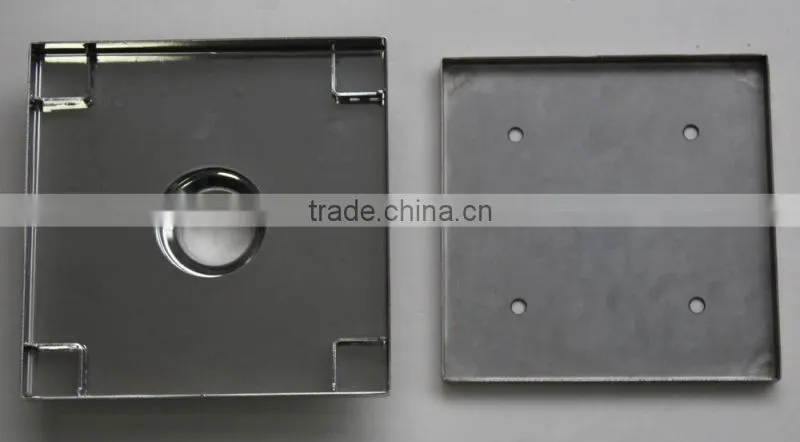 Audemar S Series Tile Insert Square Stainless Steel Floor Drain