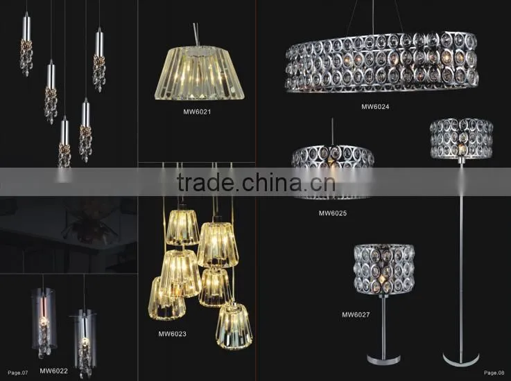 House Interior Decoration Metal +crystal Floor Lamp RT6026