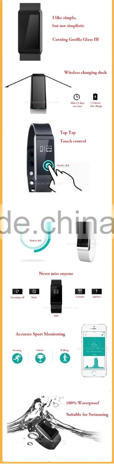 Hot selling Intelligent Sport wrist watch