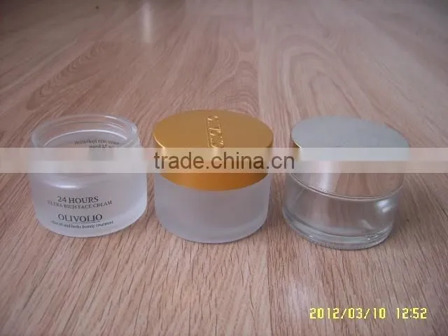 China Supplier cosmetic container 50ml glass jar