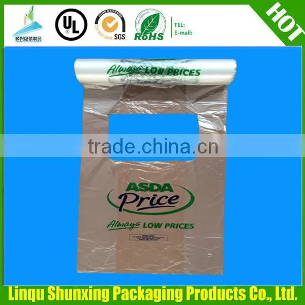 T shirt bag on roll