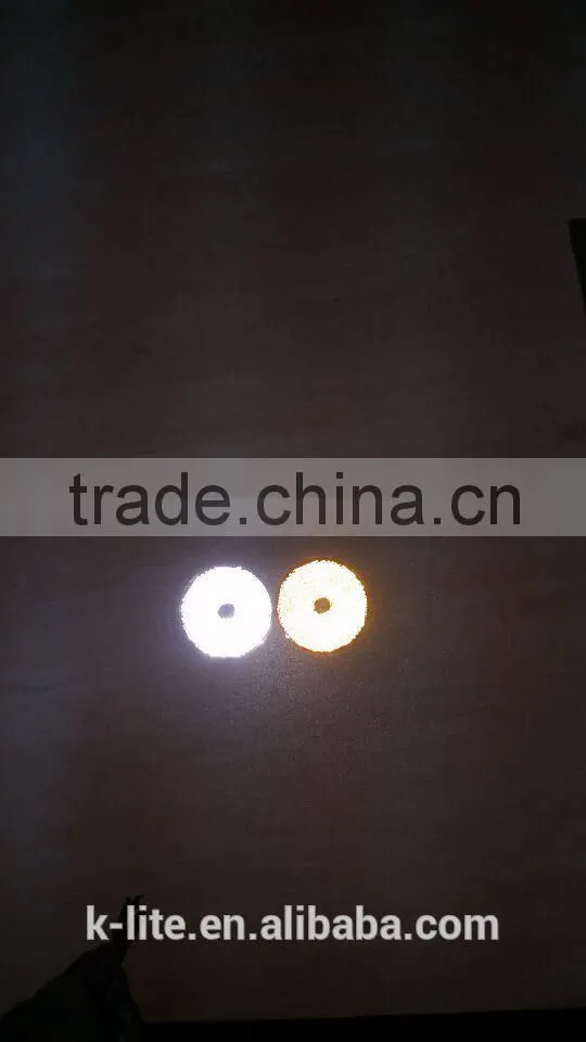 80mm round reflector , hole in center.
