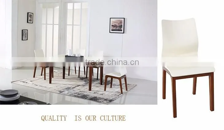 2016 hot-sale high quality white solid wood wholesale dining chair