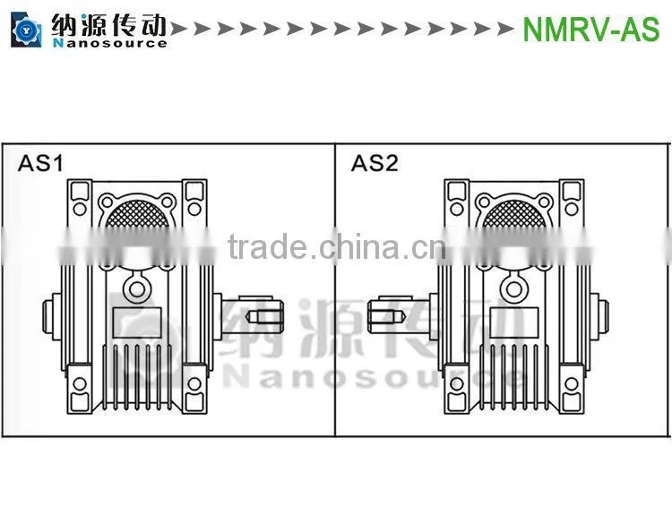 high efficiency NMRV AS series dc ac micro worm gear motor