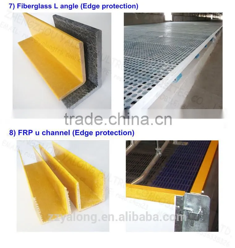 Fiberglass triangle support beam for pig pen