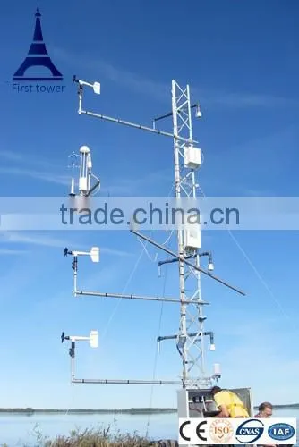 Guyed Mast wind measurement tower