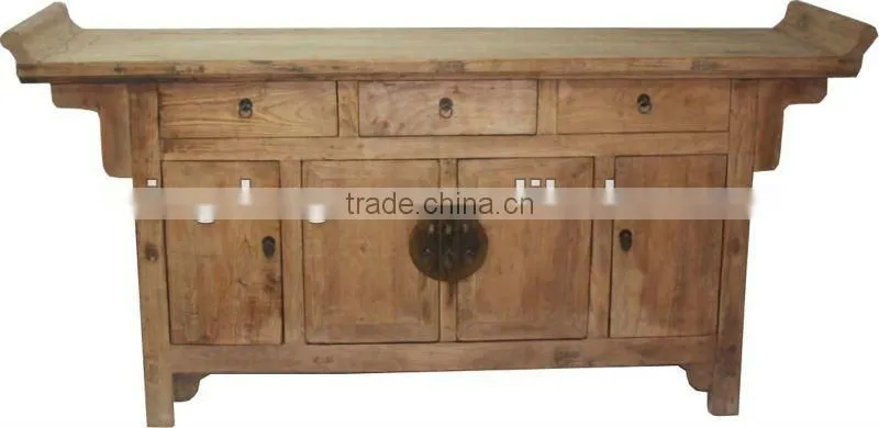 Chinese antique red TV cabinet