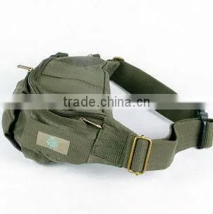 military green canvas waist bag