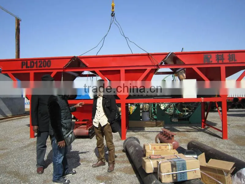 fully pneumatic automatic PLD800 concrete batching plant