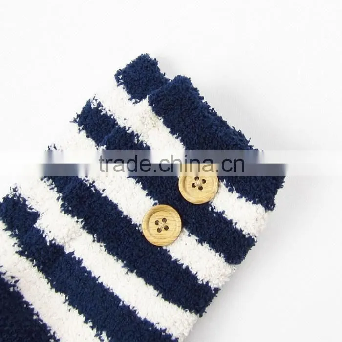 Wholesale colored striped pretty women polyester microfiber socks
