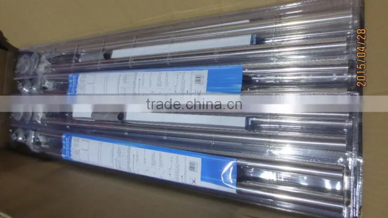Aluminium bathroom shower curtain rod/Extension telescopic shower curtain pole