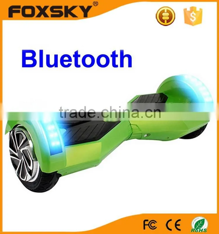 China supplier factory bluetooth music electric scooter, self balancing electric scooter