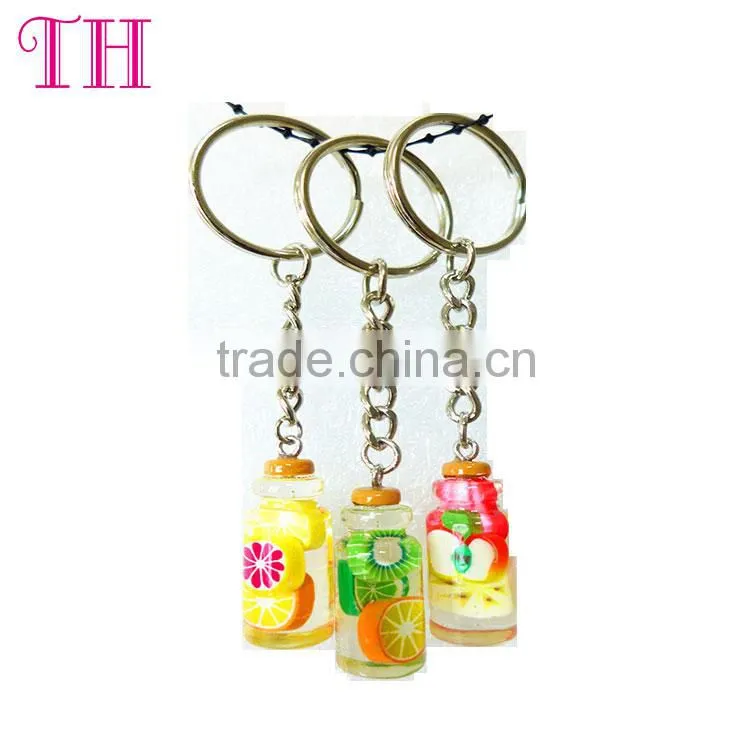2016 wholesale resin key chain glitter star key chain on sale