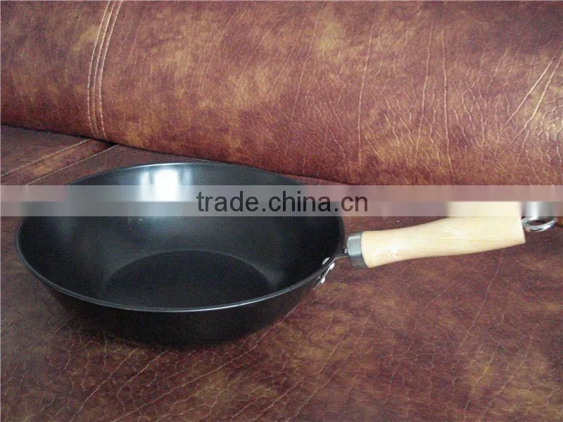 Cheap non-stick carbon steel 28cm frypan wok frying pan