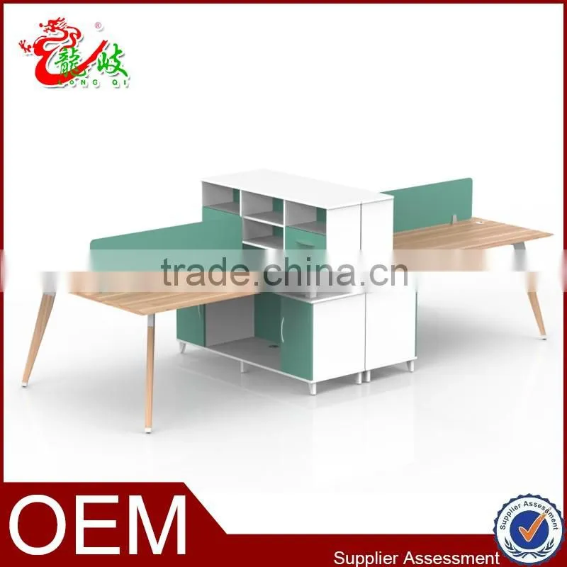 2016 new design modular cubicle design 4 person office workstation M1630-2