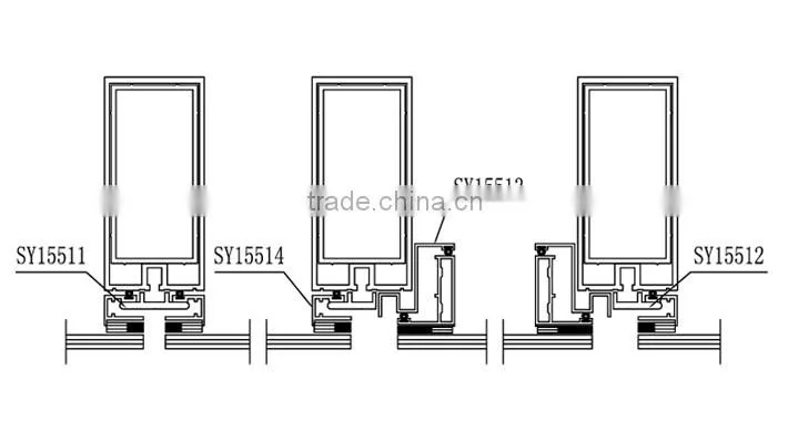 2015 Aluminum Curtain Wall Extrusion Profiles Building Materials
