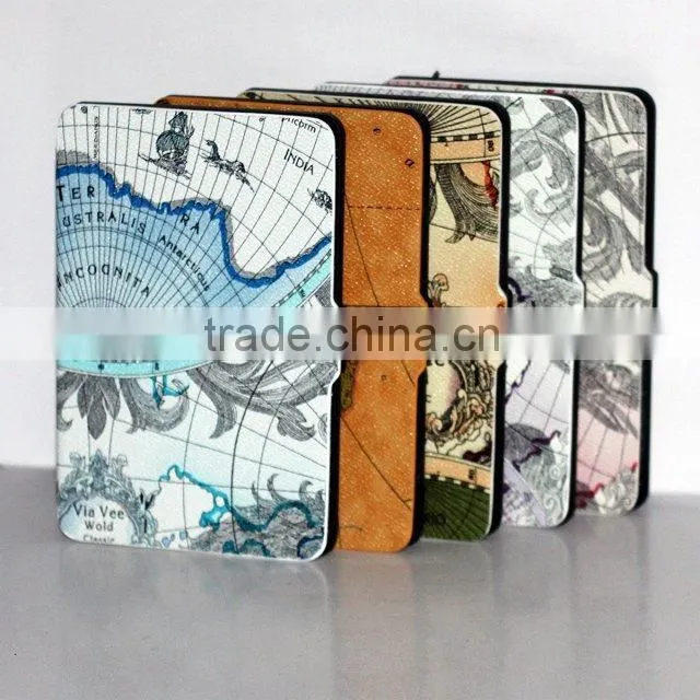 Hot sale pu leather case for Amazon paperwhite cover, For paperwhite case leather