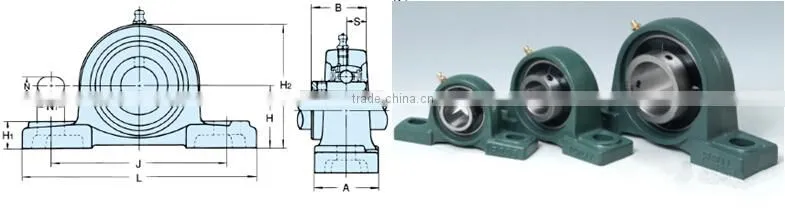 Cast steel Plummer block bearing holder UCP205 chumaceras SNL UCF UCP conveyor roller bearing housing
