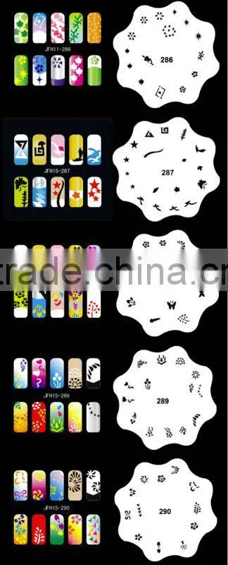 300 Design Airbrush Nail Art STENCIL DESIGNS 20 Heart Template Sheets Kit Paint