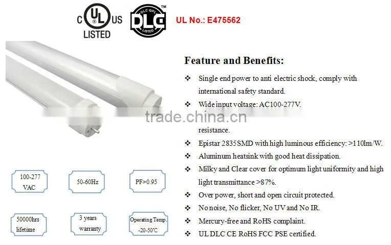 Super bright led tube lighting high lumen tube8 led light tube sinoco led animal tube tube8 japanese