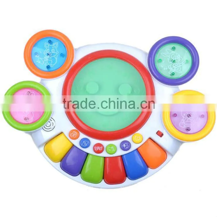 bte-209328 keyboard drum set Multifunctional electric music toys electronic organ and drum set