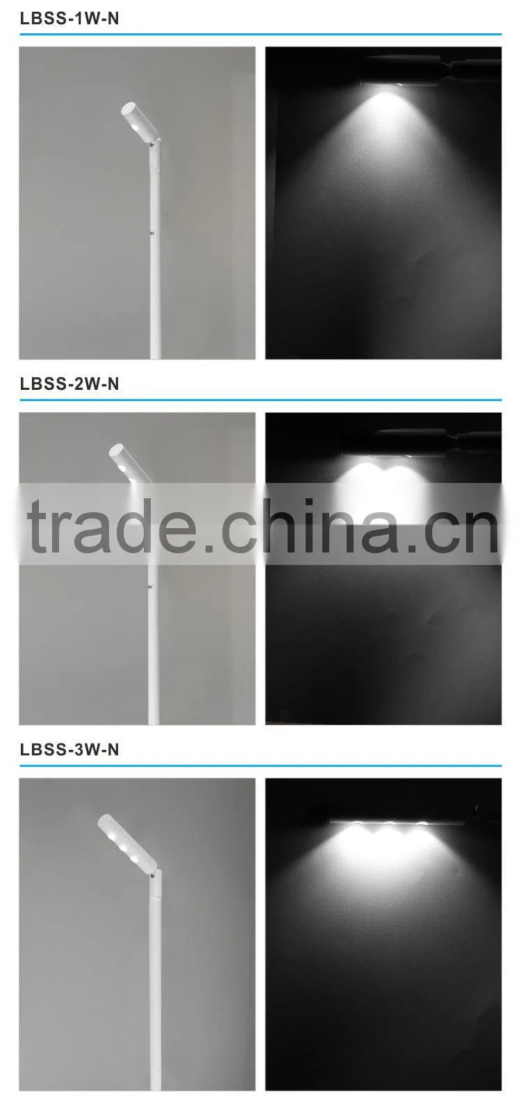 High efficiency good quality 2W LED cabinet light 180Lm CRI>80 input 220-240V