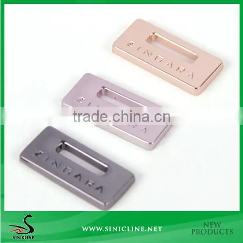 Sinicline Leather Bag Use Brand Logo Metal Tag Can Do Customized Color